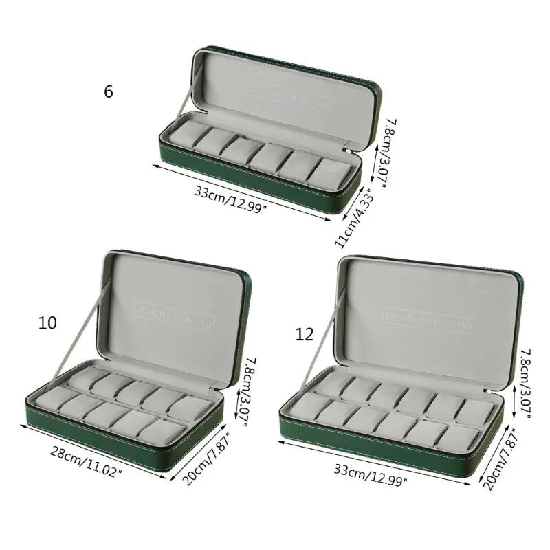 Watch Zipper Storage Box Watch Bag Organiser My Store