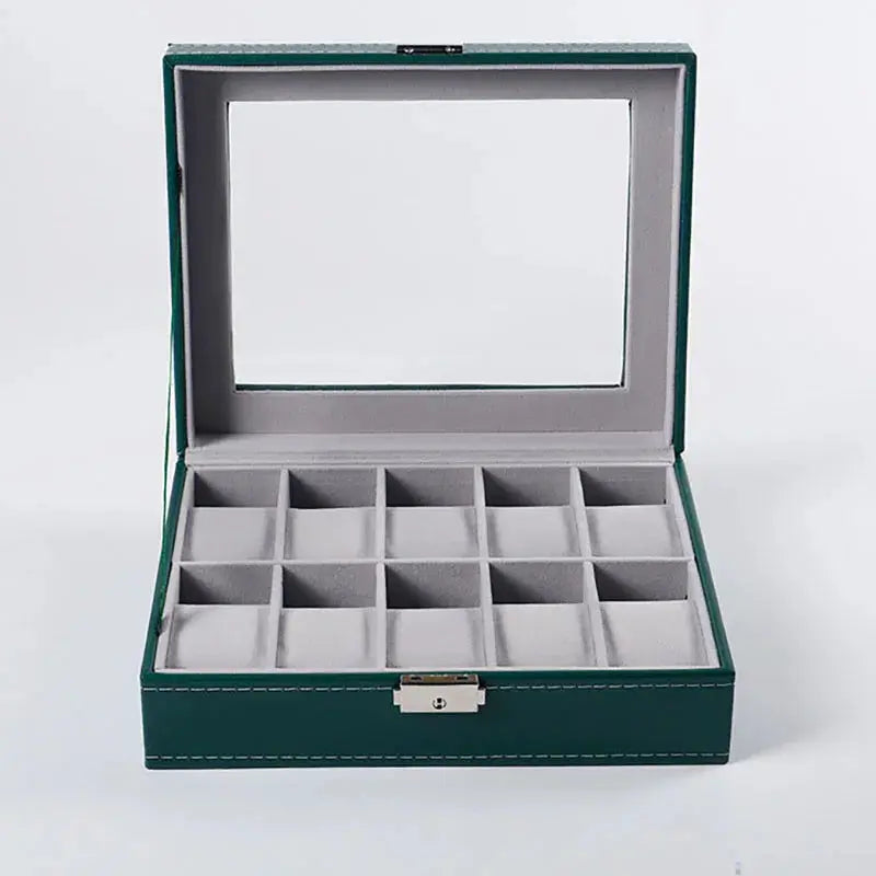 Leather Watch Box Organizer Case Holder Storage Box 6/10/12 My Store