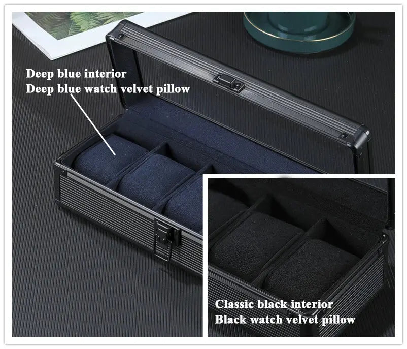 5 Slots High-End Aluminium Alloy Watch Box My Store