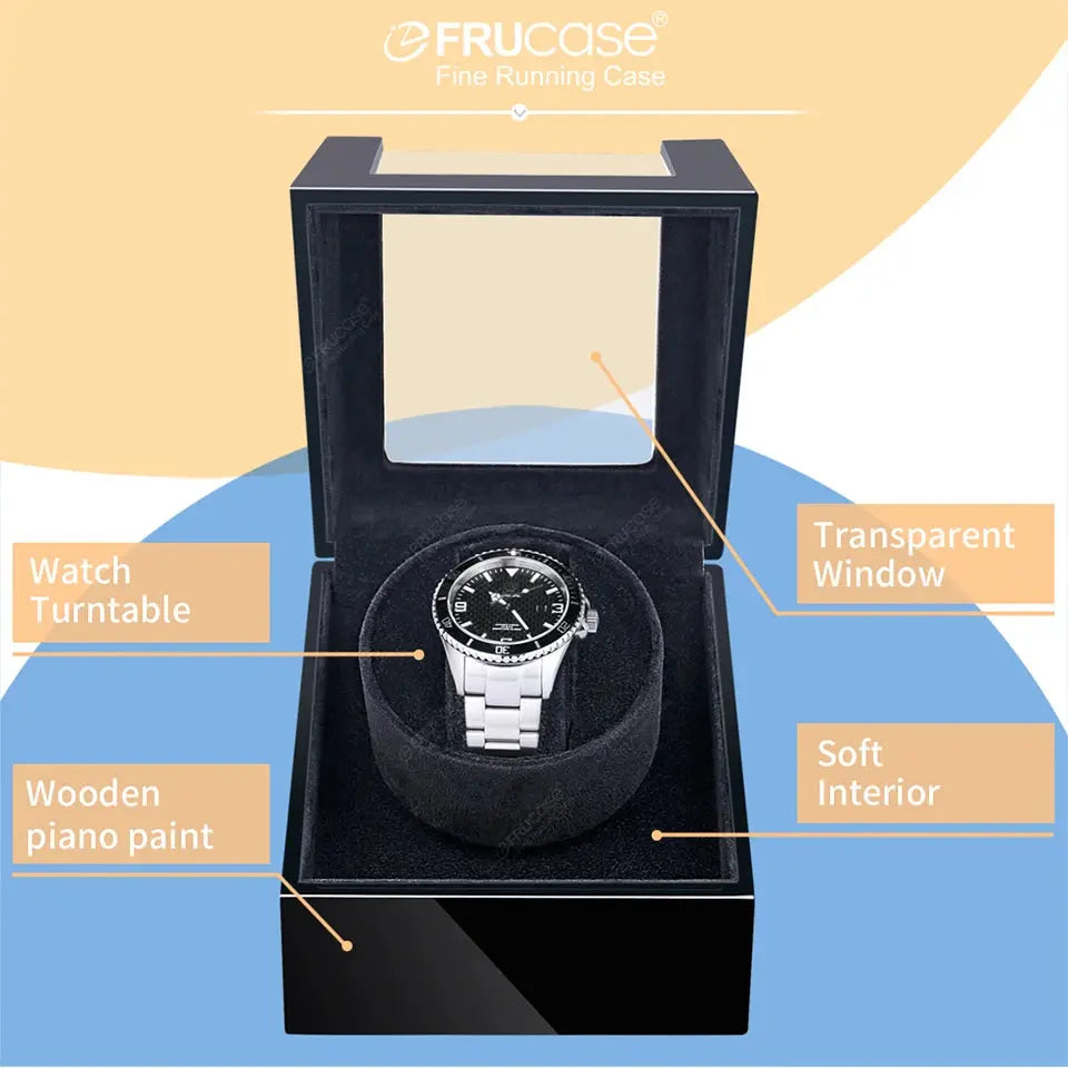 Wooden Watch Box Winder for Automatic Watches My Store