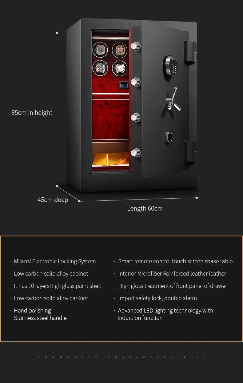 IBBETO Titan Series luxury watch safe My Store