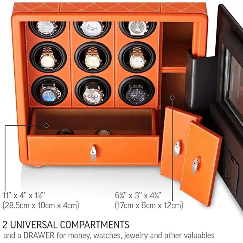 Safe Box Steel Automatic Watch Winder Intelligent fingerprint password My Store